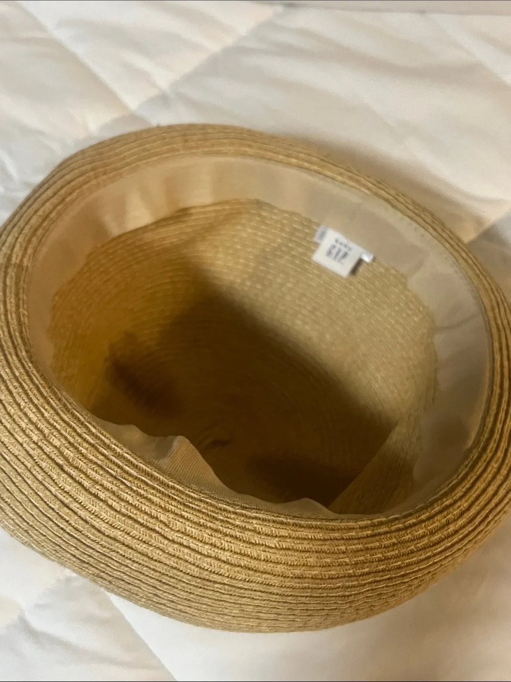 GAP Toddler Straw Bear Hat - Tan with Black Face Detail